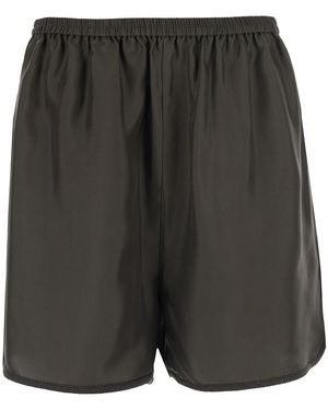 Rohe Taped Silk Shorts And Bermuda - Black