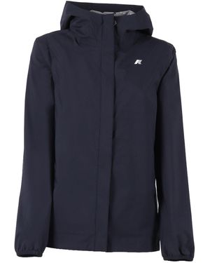 K-Way Marguerite Stretch Dot Jacket Giubbino Corto - Blue