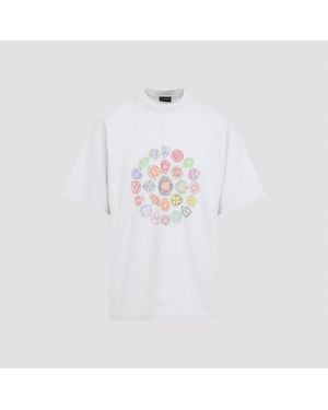Balenciaga Medium Fit Short Sleeves T-Shirt - White