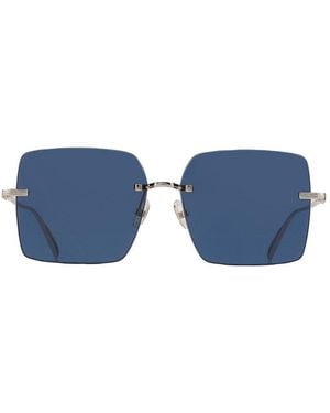 Ferragamo Salvatore Sunglasses Square Rimless, Frame And Lens Sf311S743 - Blue