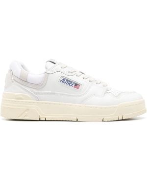 Autry Clc Leather Trainers - White