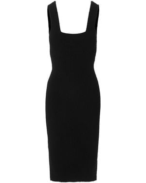 Wardrobe NYC Knit Midi Dress Cotton Polyamide Elastane - Black