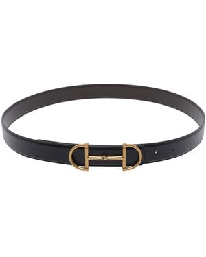Gucci Reversible Horsebit Belt - Brown