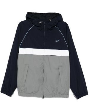 DUNST Hooded Colorblock Windbreaker - Blue