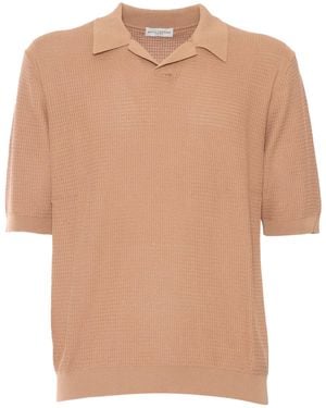 Ballantyne Short Sleeves Polo - Natural