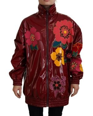 Dolce & Gabbana Floral Luxe Jacket - Red