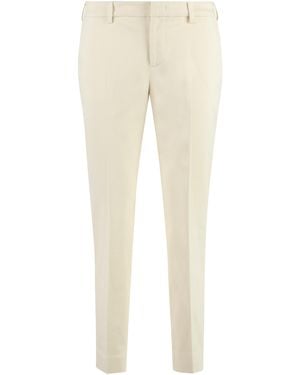 PT Torino New York Straight-Leg Pants Cotton Straight - Natural