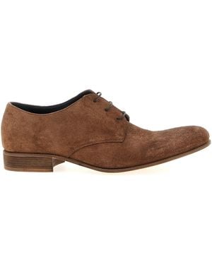 Julianne Suede Lace Up Leather Shoes - Brown