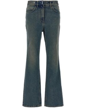 Givenchy Chain Jeans With Logo - Blue