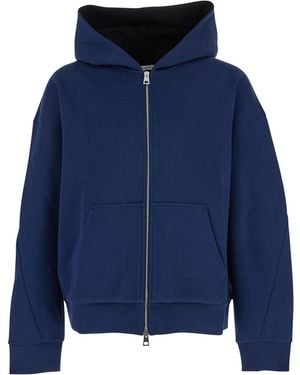 Givenchy Neoprene Con Cappuccio E Zip - Blue