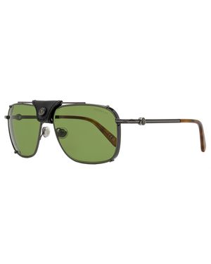 Moncler Gatiion Navigator Sunglasses Ml0287 08N Gunmetal-Havana 59Mm Metal/Plastic (Acetate) - Green