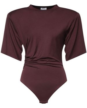 ANDAMANE Lennox Jersey Bodysuit - Purple