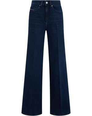 DIESEL Wide-Leg Jeans Denim Cotton - Blue