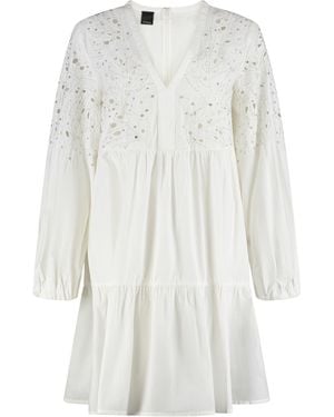 Pinko Andromeda Cotton Mini Dress - White