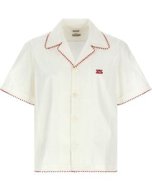Bode Redbud Shirt Cotton Shirt, Blouse - White