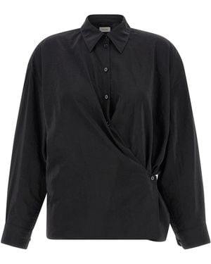 Lemaire 'Straight Collar Twisted' Shirt - Black