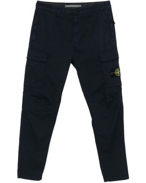Stone Island Standing Hand Pocket Trousers - Blue