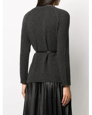 Valentino Ribbon Belted Jumper Clothing - Black