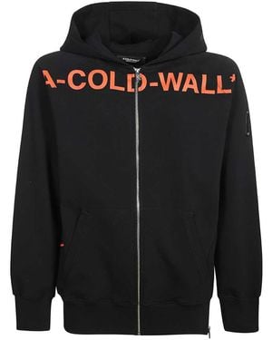 A_COLD_WALL* Full Zip Cotton Hoodie - Black