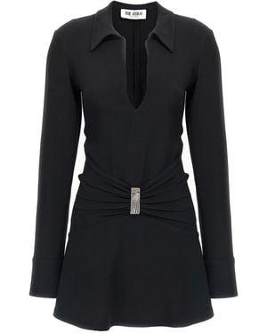 The Attico Mini Polo Dress - Black