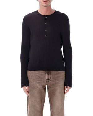 Our Legacy Fine Henley Cotton Crepe - Blue