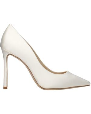 Jimmy Choo Satin Platform Pumps - White