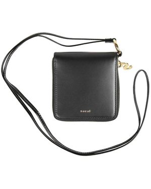 Sacai Bicolor Half Fold Wallet - Black