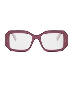 Celine Cl50155I Triomphe 069 Rosso Glasses - Brown