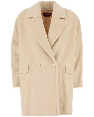 Max Mara Slate Wool Molo Coat in Black | Lyst