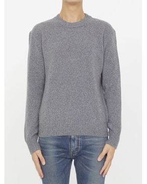 Ami Paris Cashmere Jumper - Grey