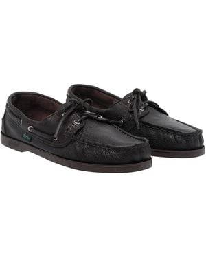 Paraboot Calf Leather/Rubber Sole - Black