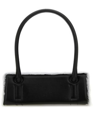 Dentro Leather Radar Shoulder Bag Borse A Mano - Black