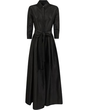 Jonathan Simkhai Julip S/S Belted Gown - Black