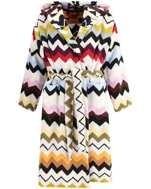 Missoni Murrina Hooded Bathrobe - White