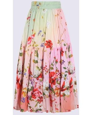 Roberto Cavalli Cotton Skirt - Red