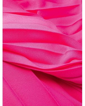 P.A.R.O.S.H. Pleated Long Dress - Pink
