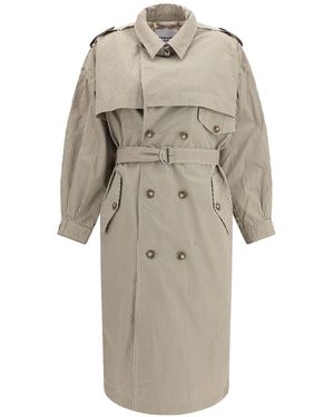 Isabel Marant Chilma Striped Coat - Natural