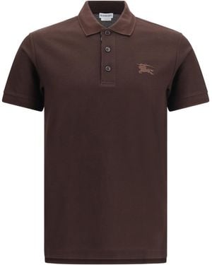 Burberry Jwear Polo Cotton Shirts - Brown