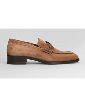 Christian Louboutin Chambelimoc Flat Loafers - Gray