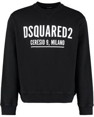 DSquared² Cotton Sweatshirt Sweatshirts - Black
