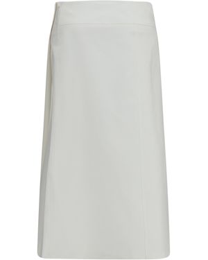 Rier Bonded Cotton Skirt Wr - White