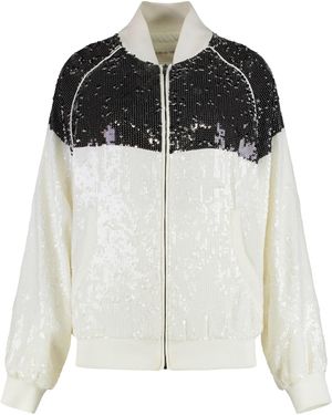 Alberta Ferretti Sweatshirt With Sequins - Black