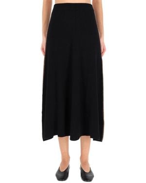 Paul Smith Flared Midi Skirt - Black