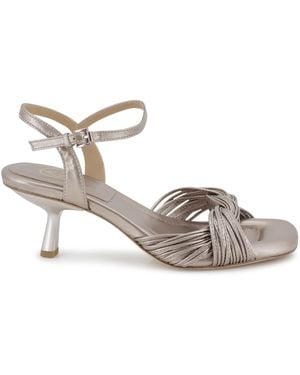 Ash 70Mm Leather Sandals - Metallic