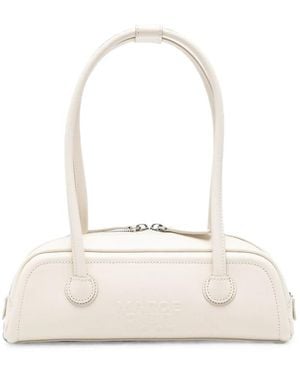 Marge Sherwood Embossed-Logo Leather Tote Bag - White
