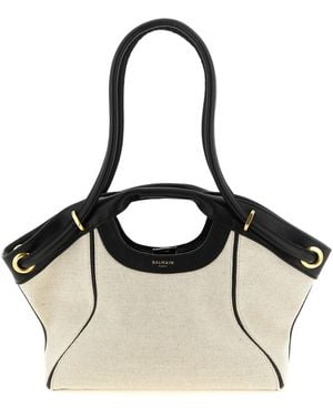 Balmain Cotton Tote Bag - Black