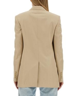 Stella McCartney Double-Breasted Jacket Viscose - Natural