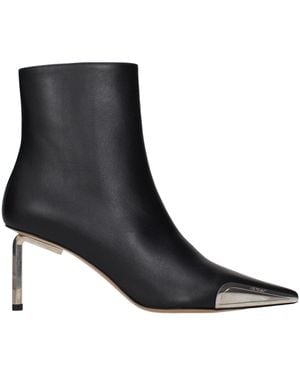 Off-White c/o Virgil Abloh Leather Ankle Boots - Black