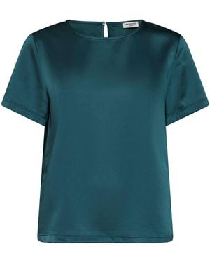 Weekend by Maxmara Crewneck T-Shirt Gilbert Satin Dark Polyester - Green