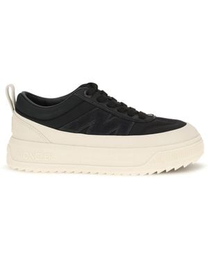 Moncler Altive Trainers Nubuck And Suede - White